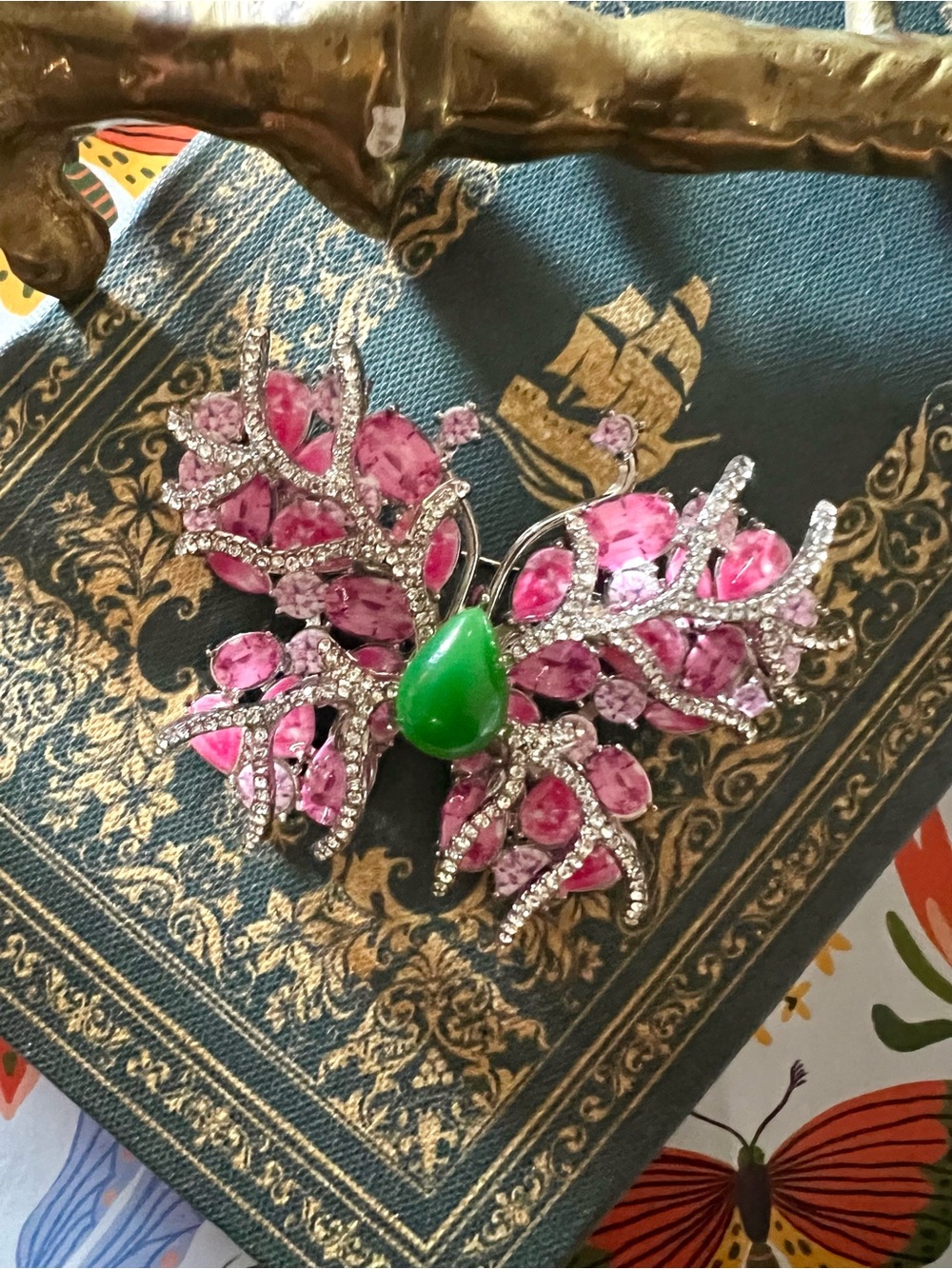 New! The “Fairy Flight” Rhinestone Fairycore Fantasy Butterfly Brooch Pin